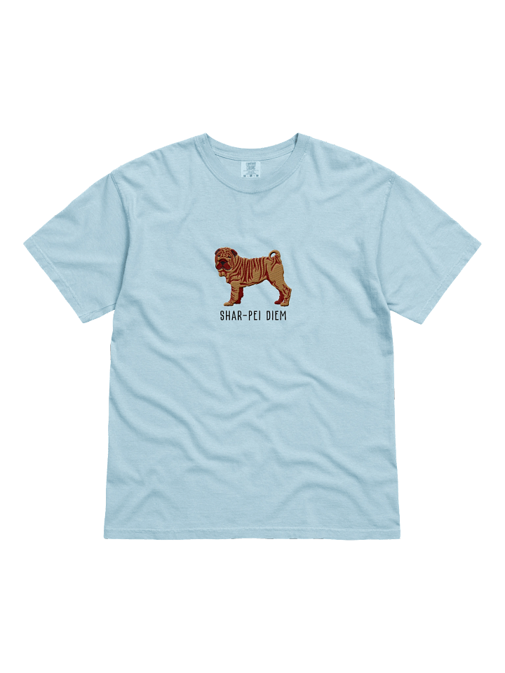 Shar-Pei Diem T-Shirt(Embroidered) of a Chinese Shar-Pei(Tan) product image (51)