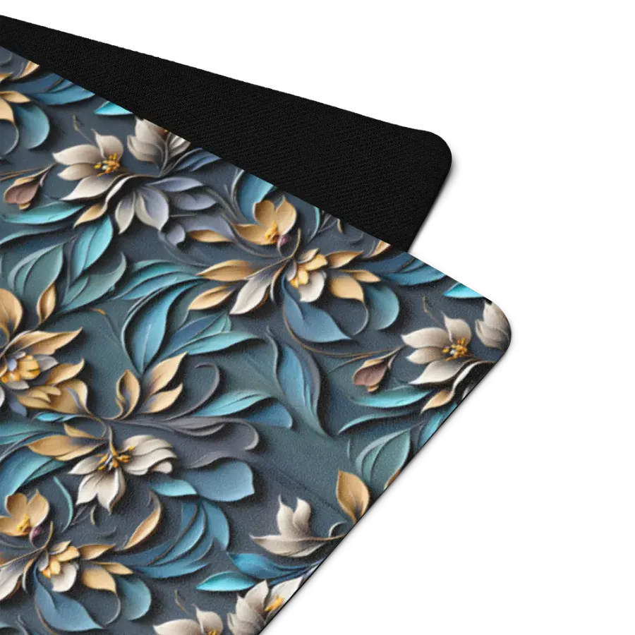 Yoga Mat - Sculpted Floral Pattern product image (6)