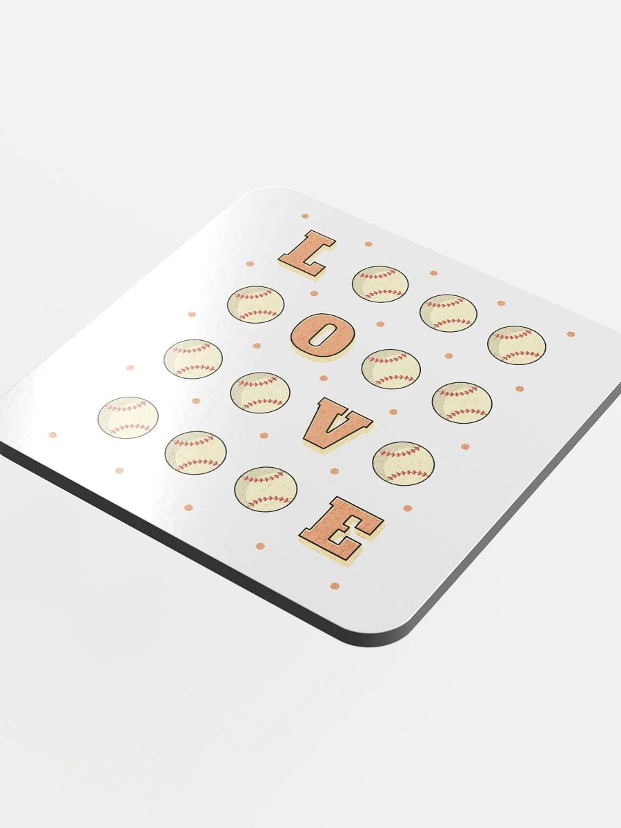 Love Baseball Square Game Coasters product image (4)