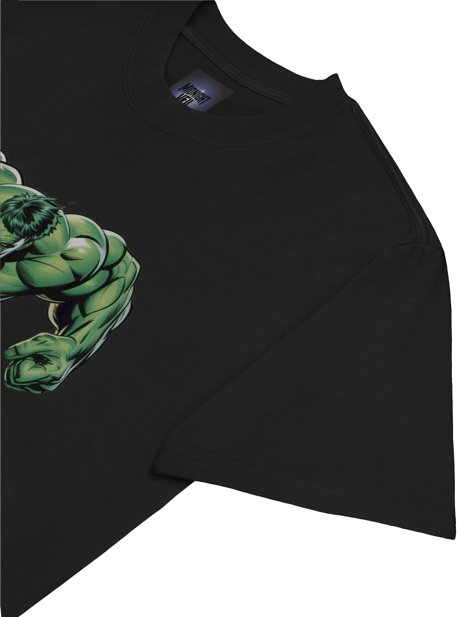 Monstrous Lurk: Hulk Shadowed Prowl Oversized Faded T-Shirt product image (7)