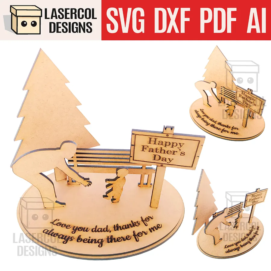 Father's Day Gift Plaque - Laser Cut Files product image (1)