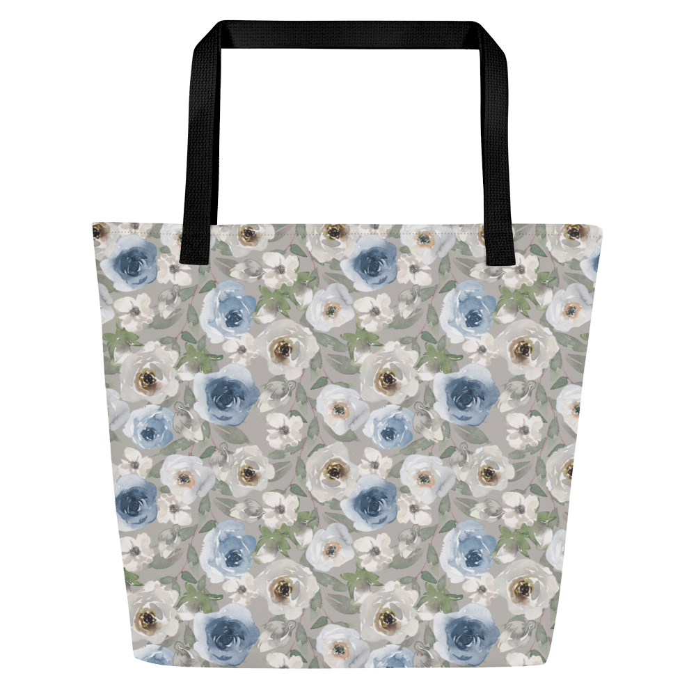 Grey Roses Tote Bag product image (3)