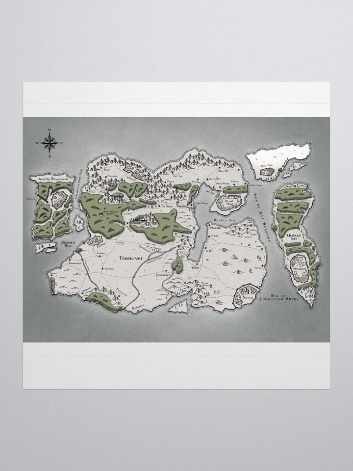 Map of Teren'vei Sticker product image (1)