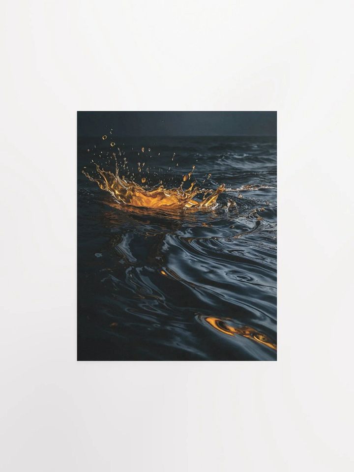 Golden Splash Enhanced Matte Poster product image (4)