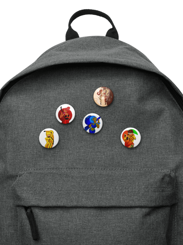 Flavor Girls Character - Pin Button Set product image (3)