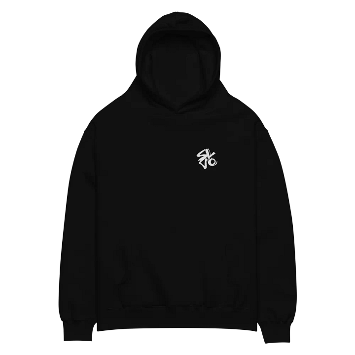 Hoodie Black no Backprint Oversized product image (2)