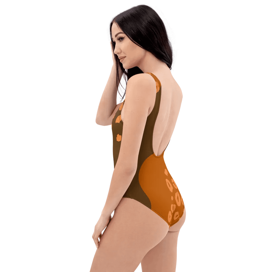 Orange Flowing Waves All-Over Swimsuit product image (7)
