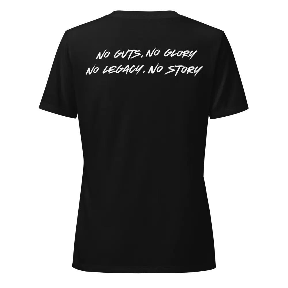 Woman's V Neck | Black | White/Red product image (2)