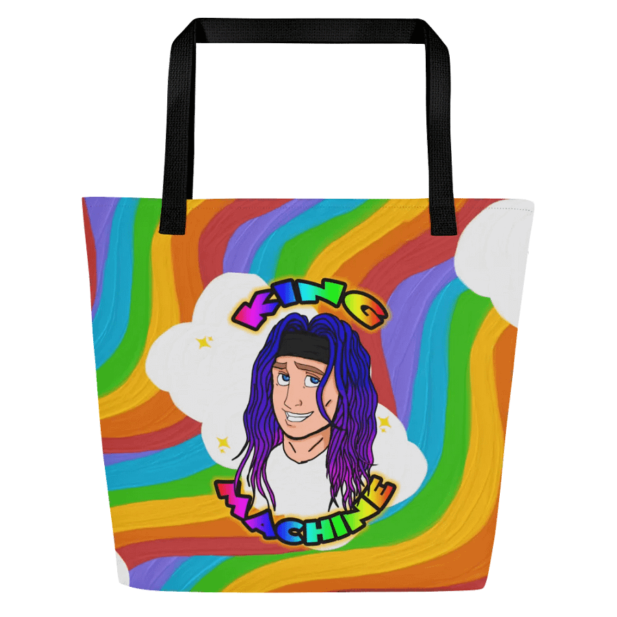 Rainbow King allover Large Tote Bag w/ Pocket product image (1)