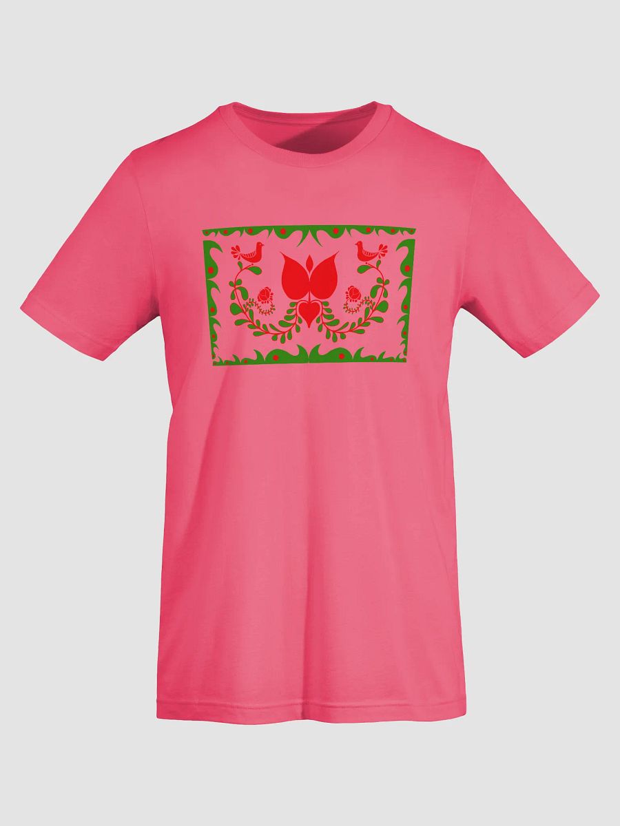 Hungarian Folk Art Red & Green T-Shirt product image (5)