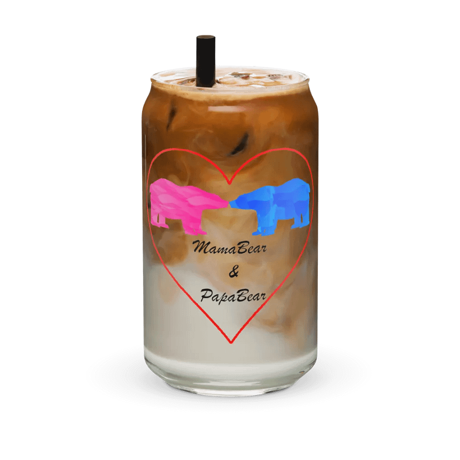 Mama & Papa Bear Can-Shaped Glass product image (6)