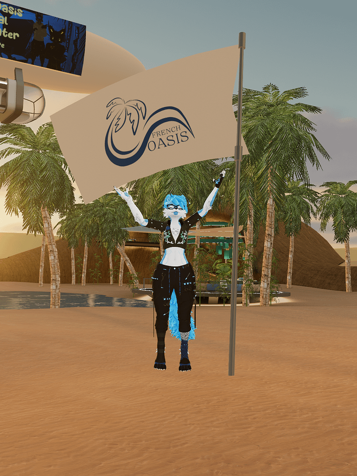 Drapeau [ Asset avatar VRchat ] - V 1.0 product image (1)