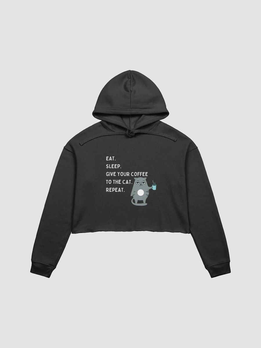 Discontent Cat Coffee Crop Hoodie product image (1)