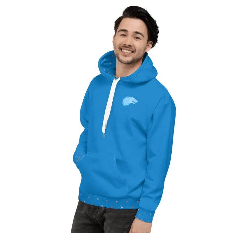 Blue Winter is Here Hoodie - back product image (4)