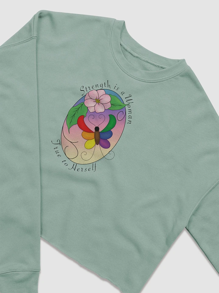 Strength is a Woman - Crop Sweatshirt product image (2)