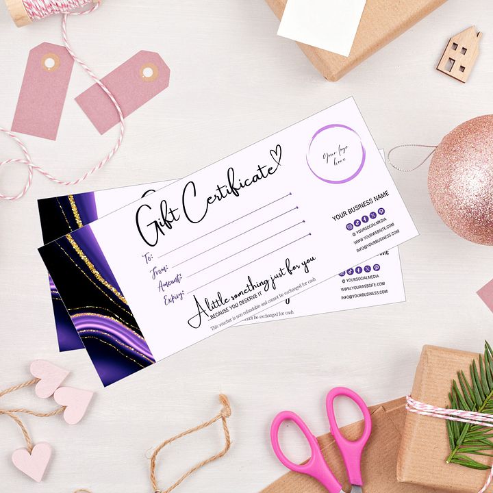 Amethyst - Gift Certificate Template product image (2)
