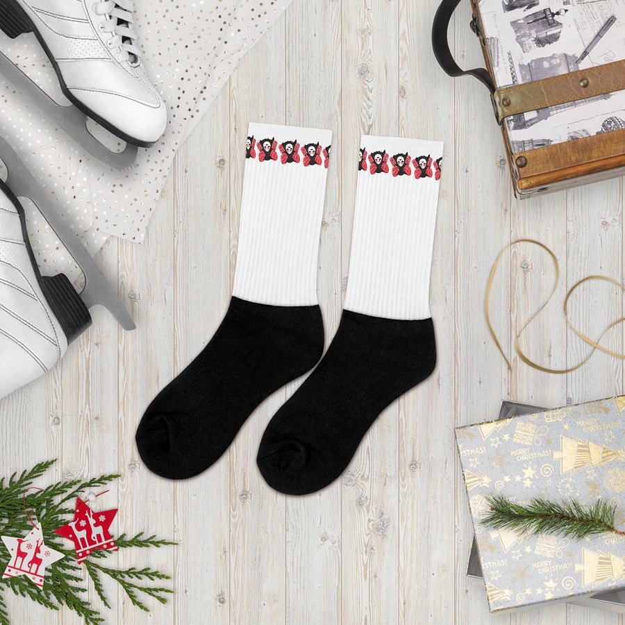 White Visceral Stripe Socks product image (16)