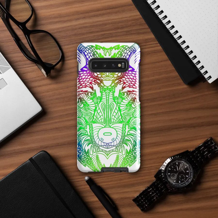 Wolf Head Green Mandala Phone Case product image (12)