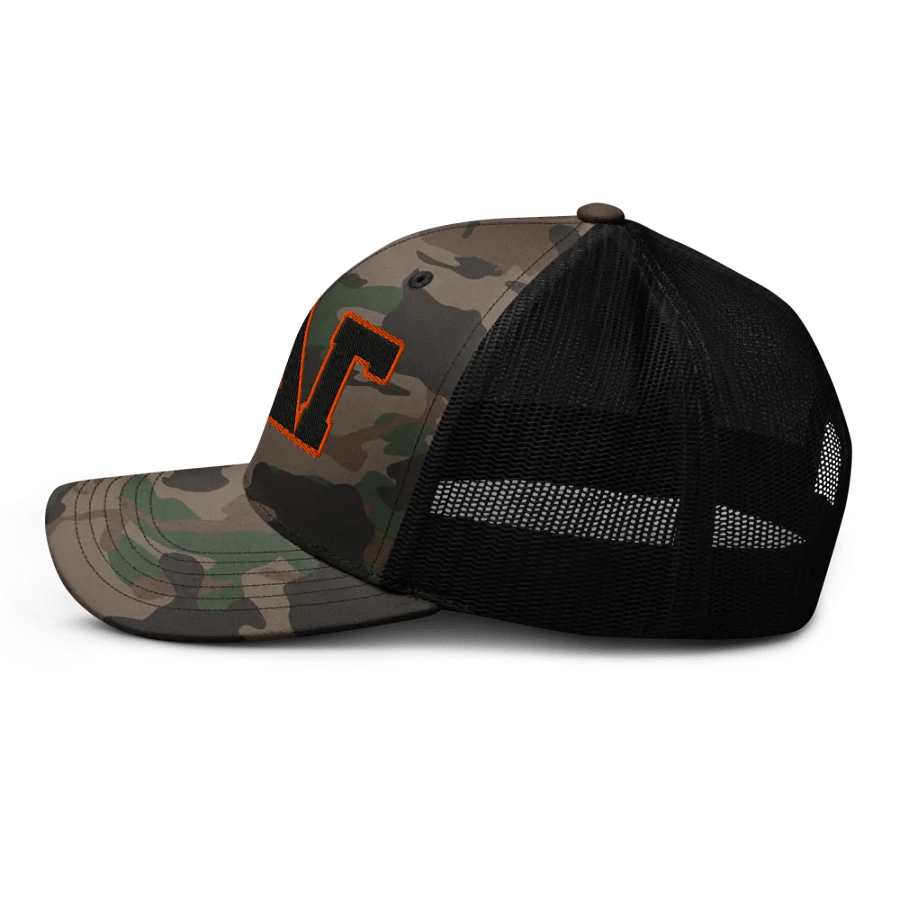 Alpha Delta Gamma Camo Trucker Hat product image (3)