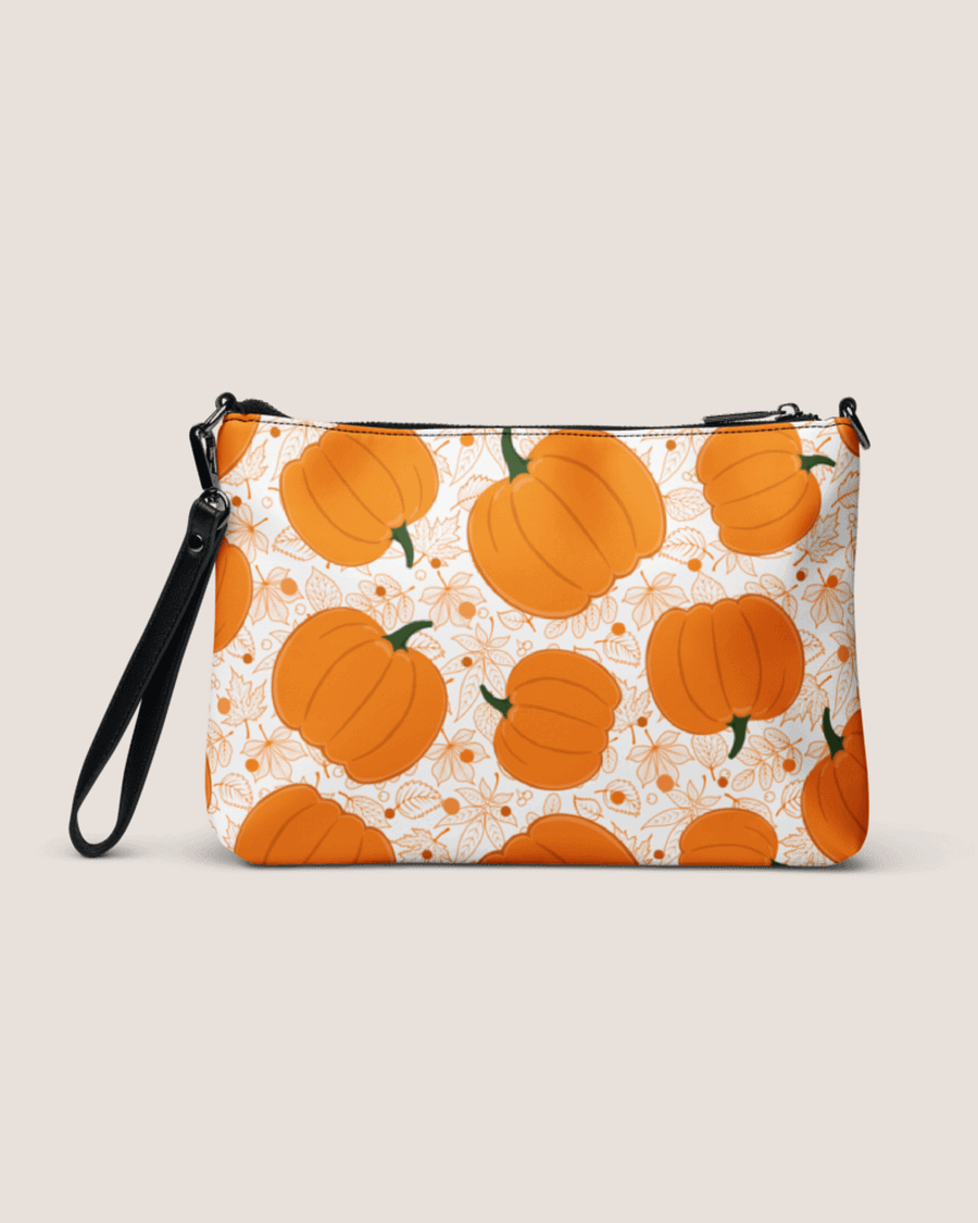 Chic Pumpkin Pattern Fall Crossbody Bag | Autumn Accessories
