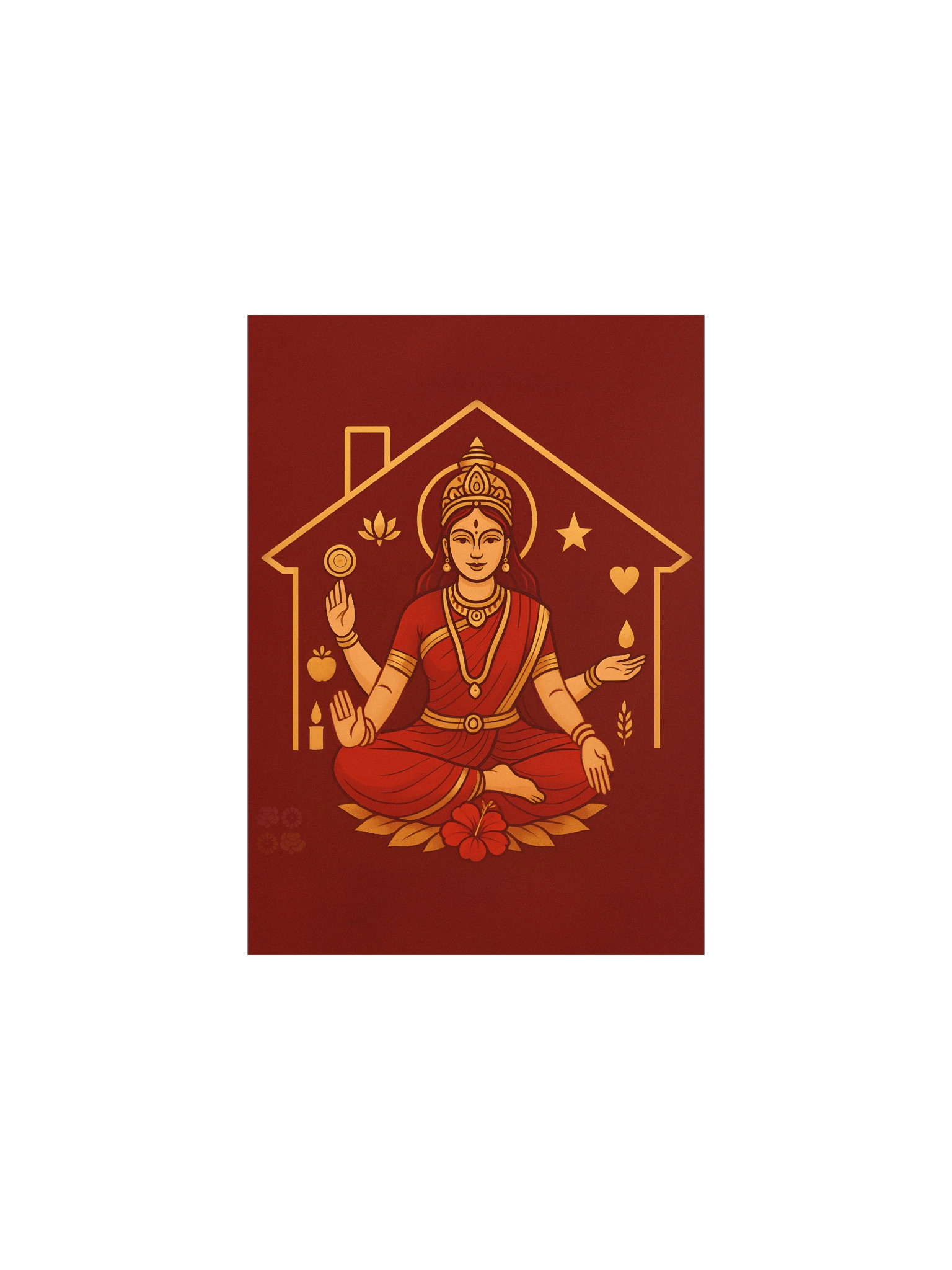Goddess Ritual, Happy Home with Ashta Lakshmi Mini-Poster product image (1)