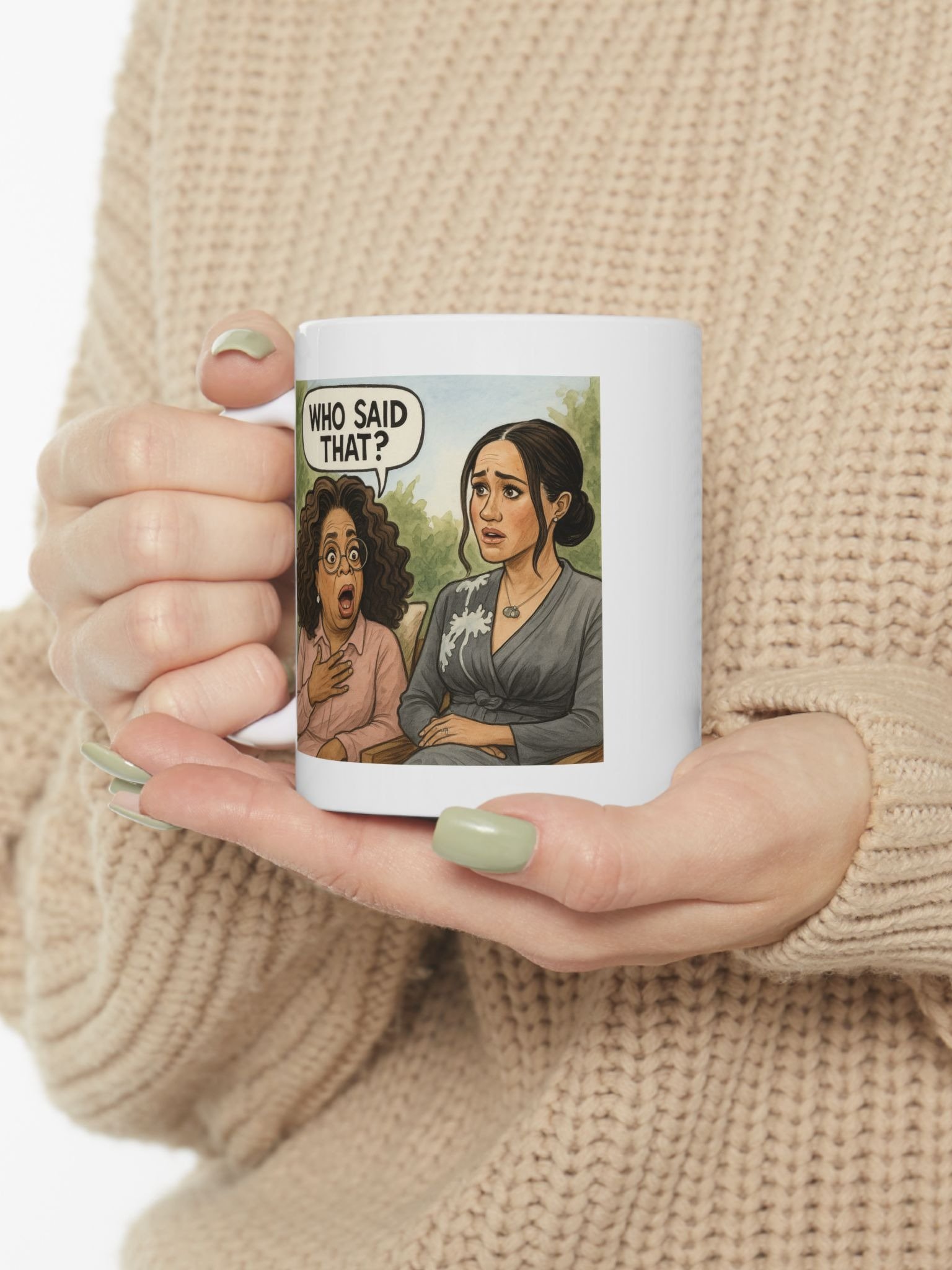 Royal Parody – “The Oprah Interview” Collectible Ceramic Mug (11oz) | As Never Collection product image (6)