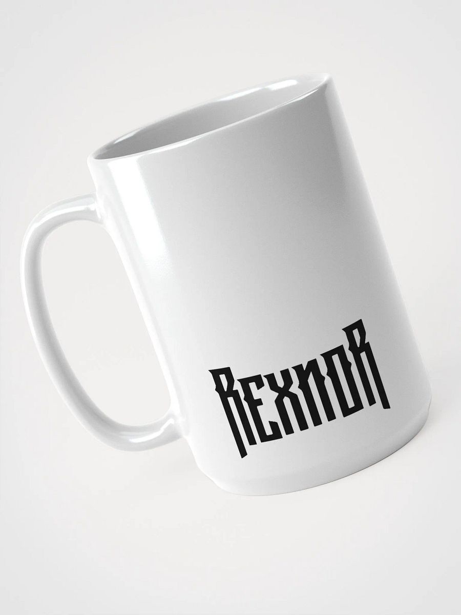 REXNOR Mug 15oz (Crumbling Logo + Black Text) product image (3)