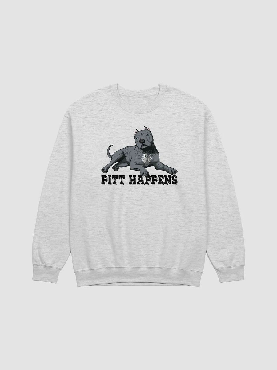 Pitt Happens Sweatshirt of a Pitbull Terrier (Cropped Ears - Blue) | Funny Shirt for Pitbull, Bully, and Staffordshire Terrier Paw-rents product image (25)