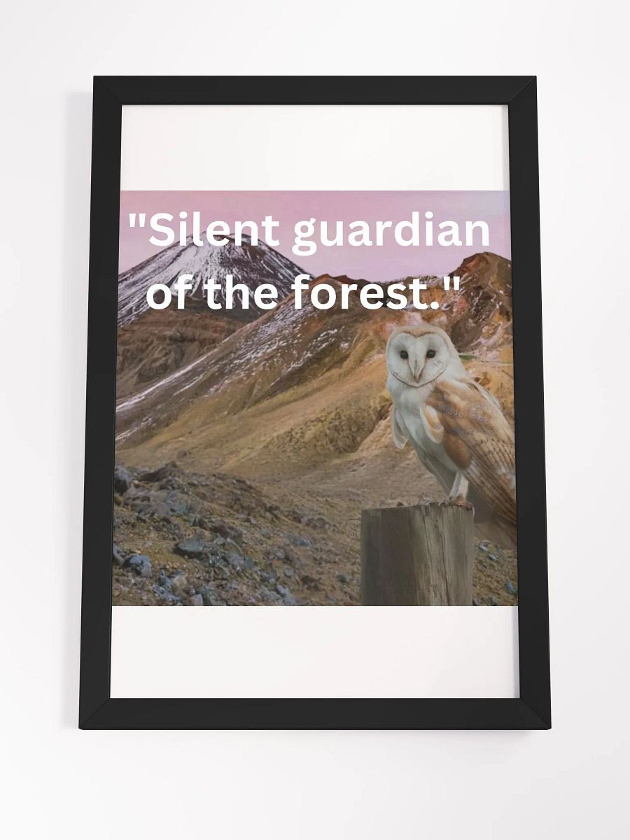 Wall Art Owl Framed High-Quality Matte Poster (in) product image (4)