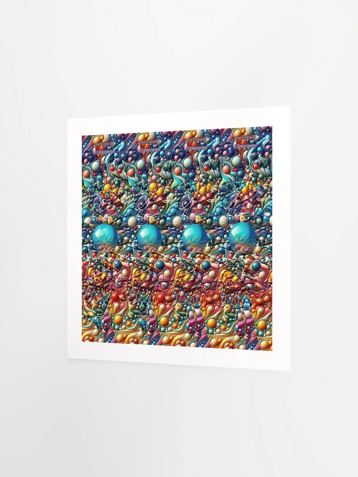 Colorful Splash - 3D Stereogram Poster product image (10)