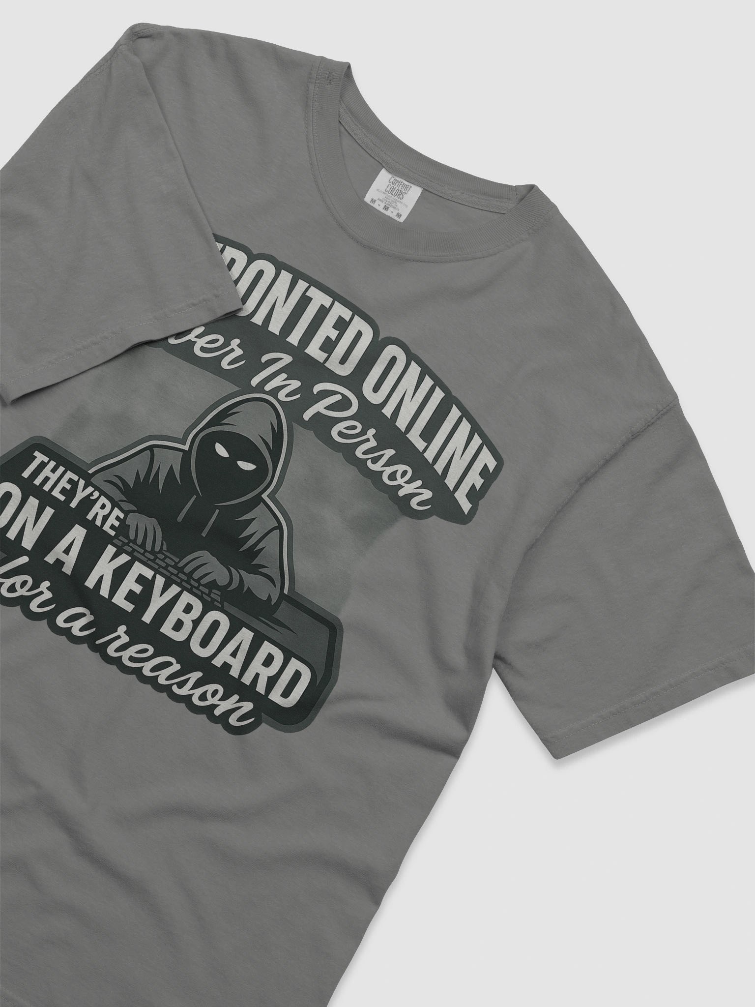 Confronted Online NEVER InPerson Graphic Tee product image (14)