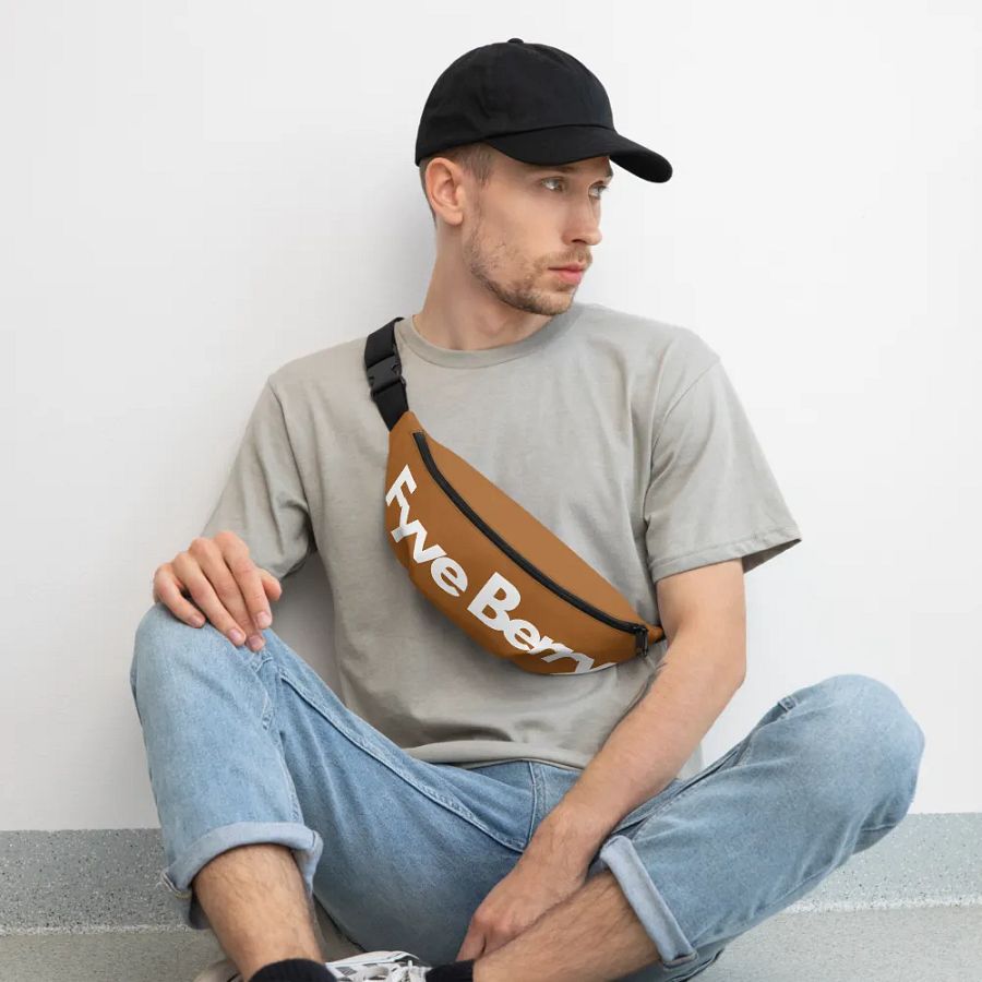 Bold Brown All-Over Print Fanny Pack product image (2)
