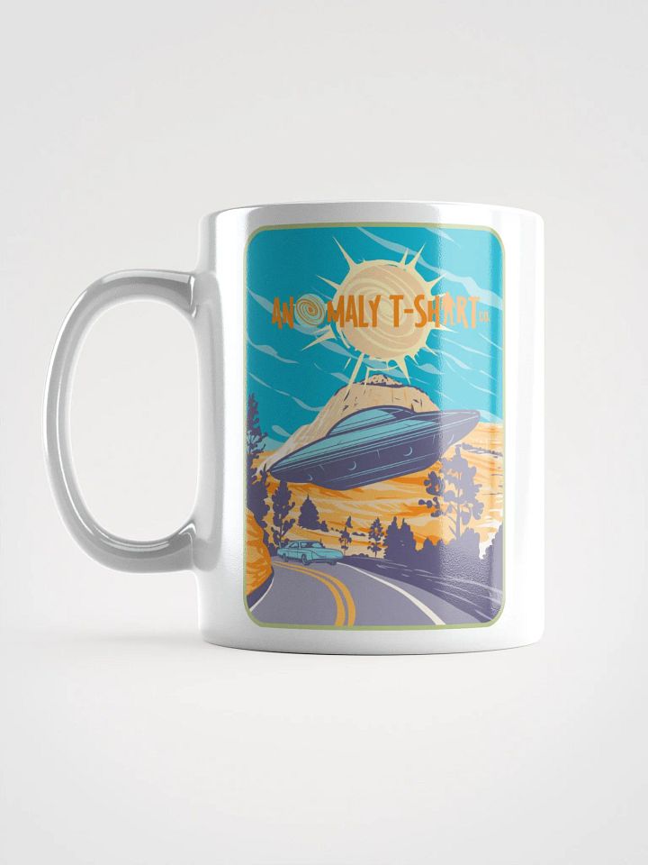 UFO Desert Drag Race White Mug product image (2)