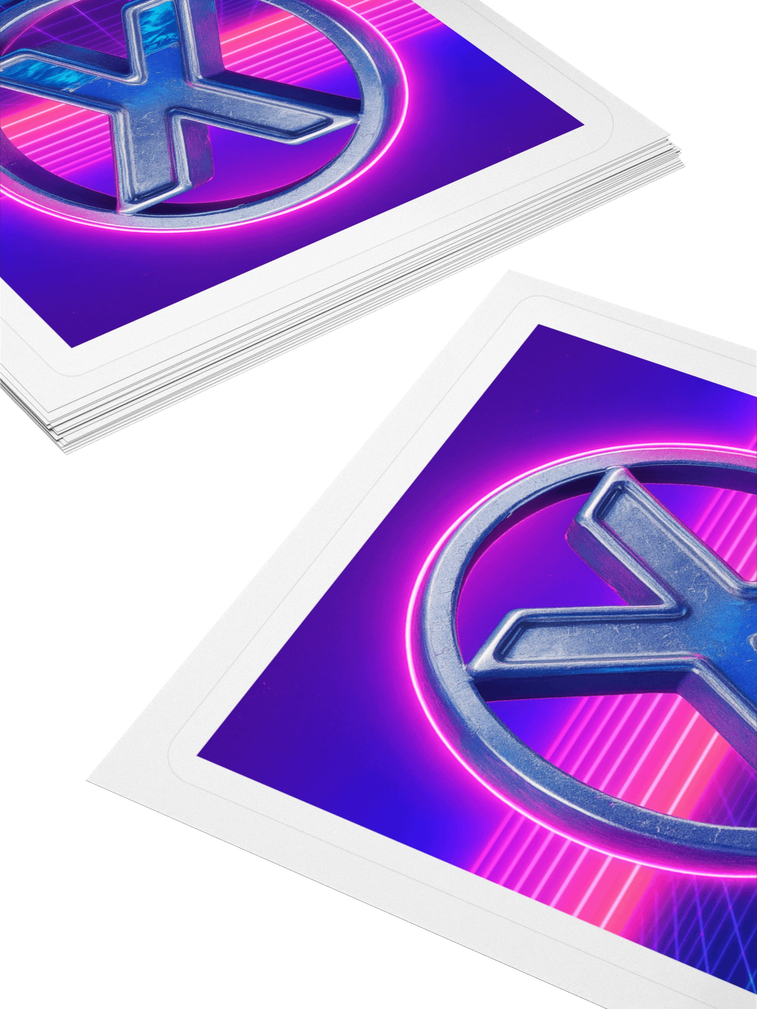 Vaporwave Pools X Logo Sticker product image (4)