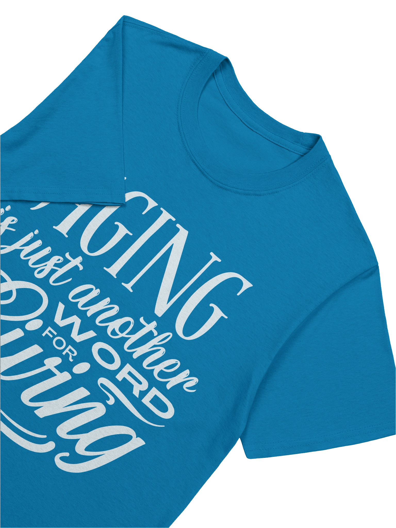Unisex Softstyle T-Shirt by Gildan - "Aging is Just Another Word for Living" (Choice in Aging Logo Variant) product image (7)