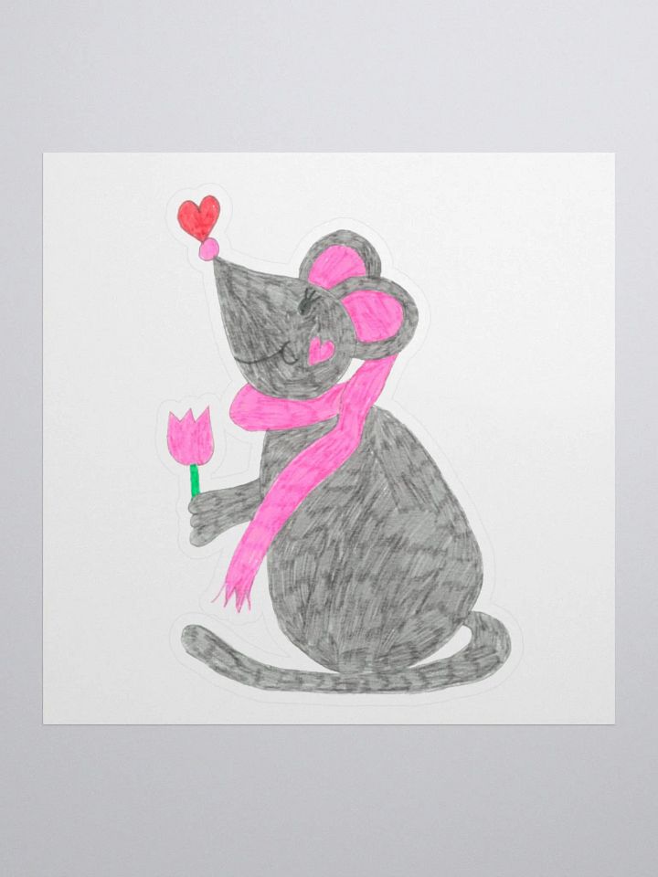 Tulip mouse sticker product image (1)