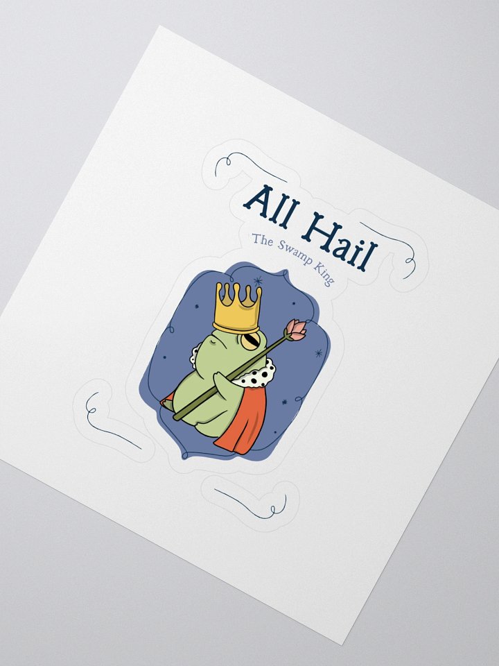 Royal Frog Kiss Cut Stickers product image (2)