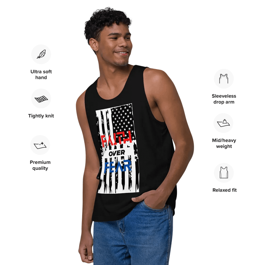 Faith Over Fear Patriotic Tank Top product image (12)