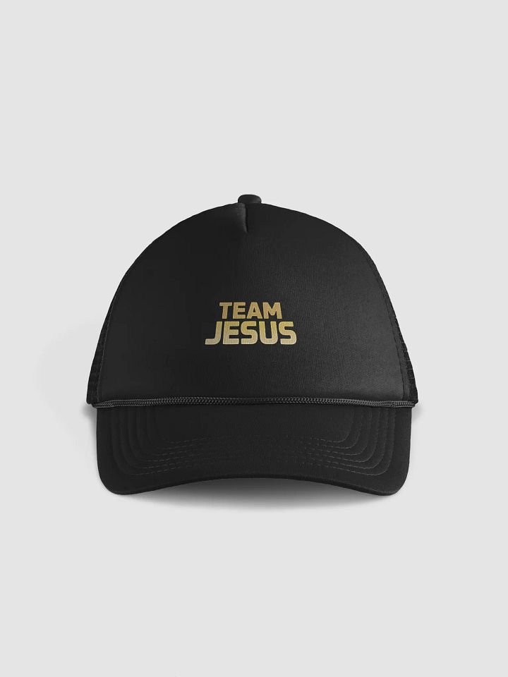 Golden Team Jesus Foam Trucker Hat product image (1)