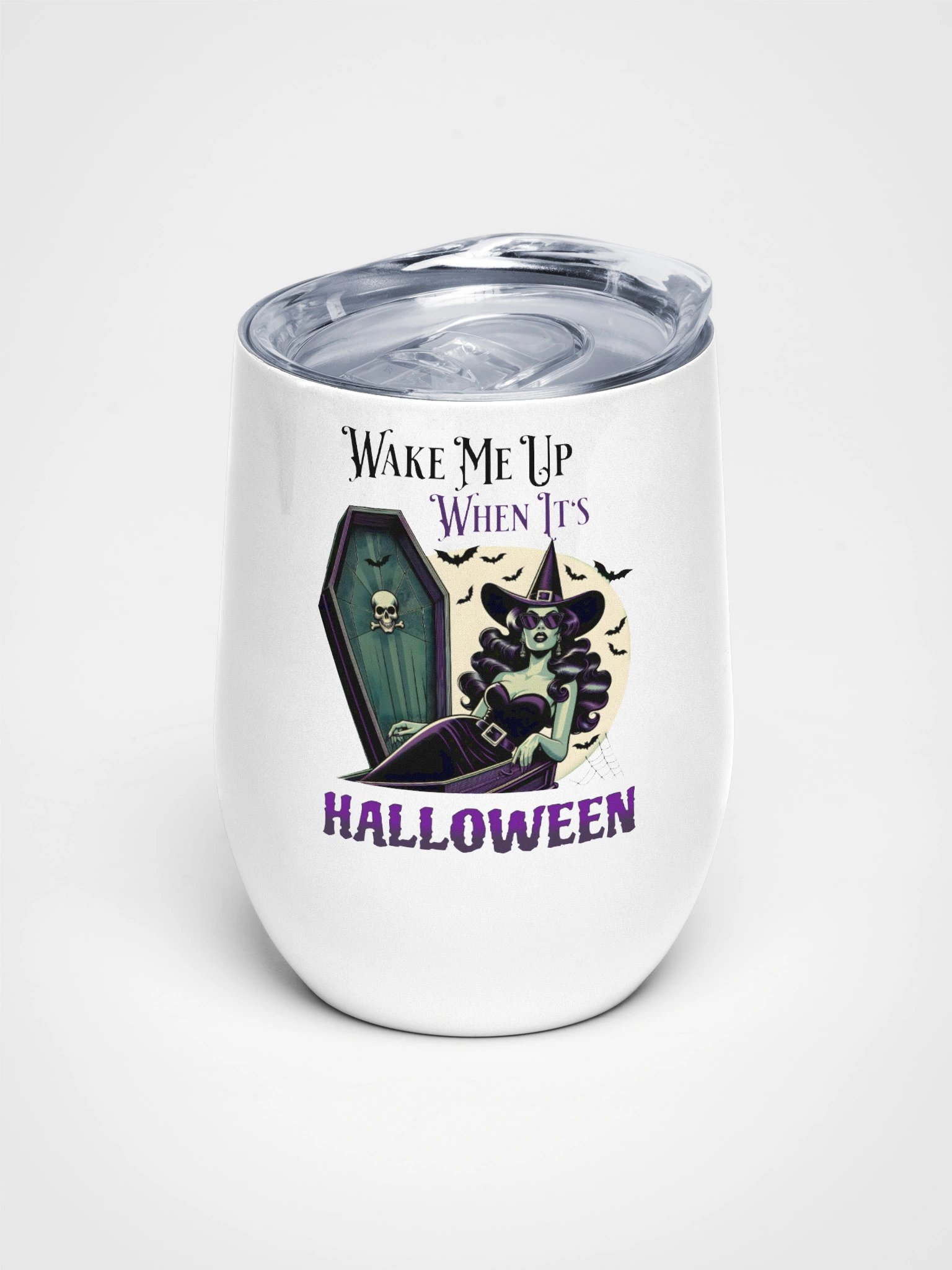 Retro Witch Wine Tumbler product image (1)