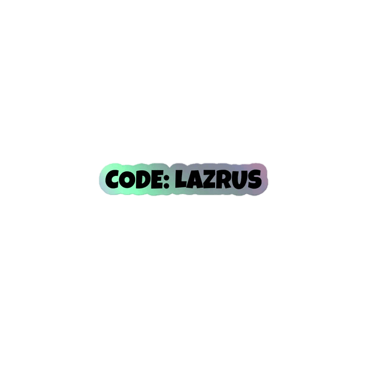 CODE: LAZRUS Sticker product image (1)