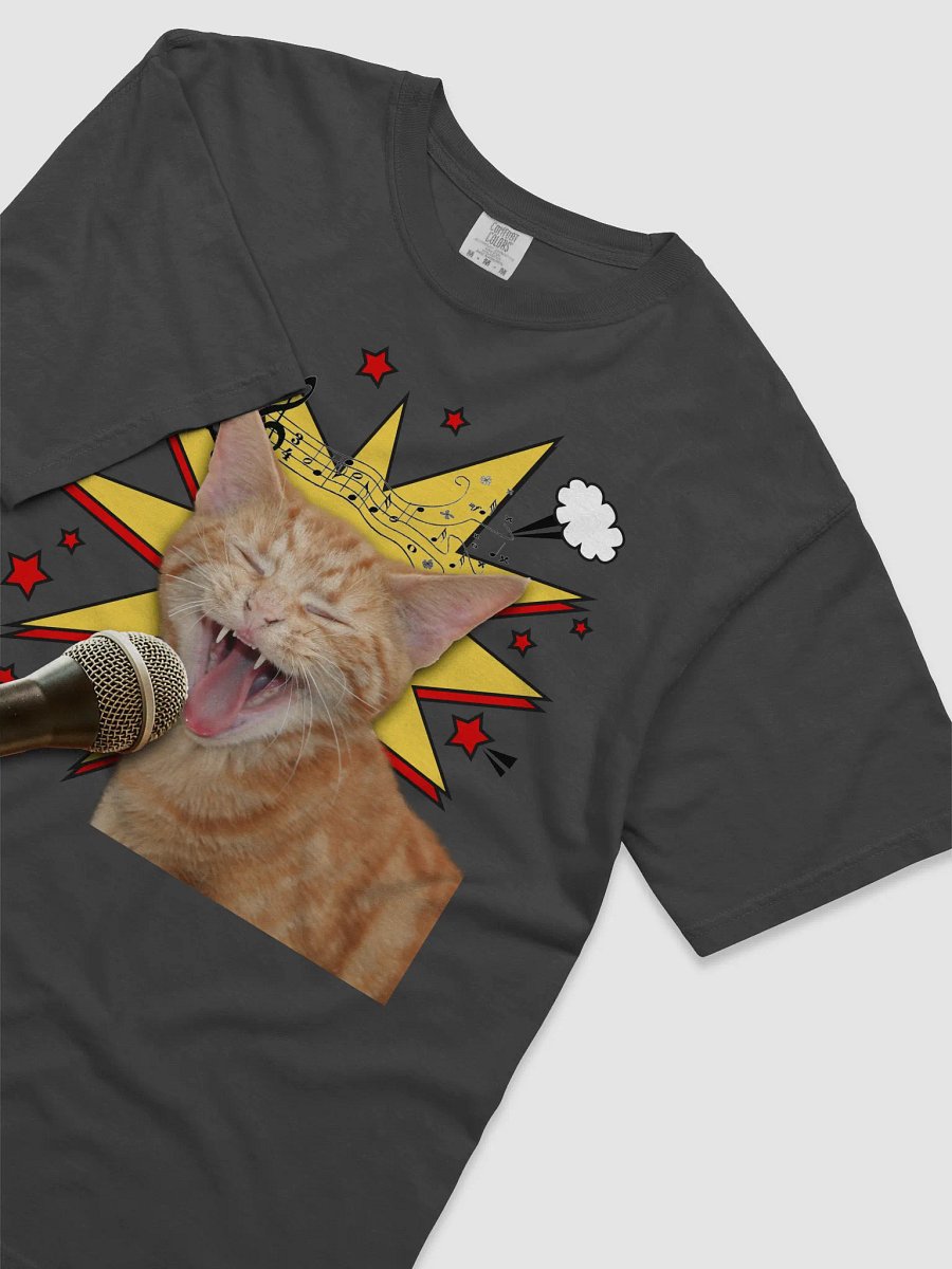 Funny singing cat t-shirt product image (2)