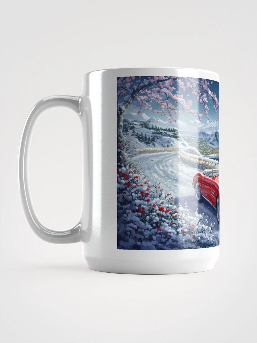 Vintage Car Snowy Christmas Wonderland Graphic Design Mug product image (6)