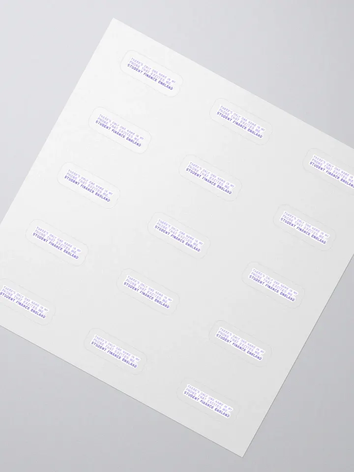 Student Finance Sticker (SMALL Sheet) product image (2)