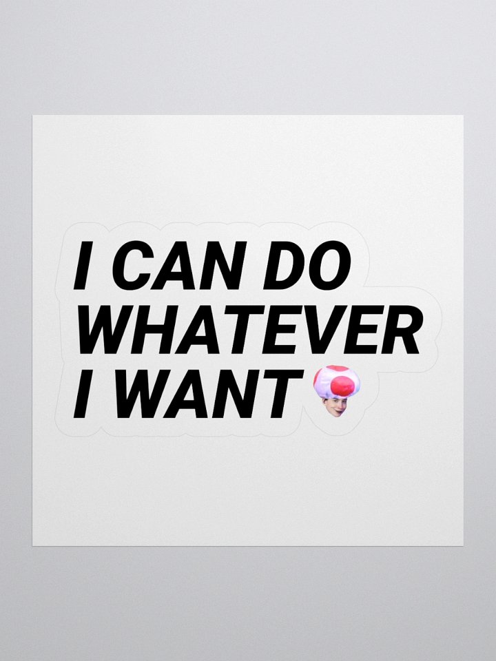 I CAN DO W.E I WANT STICKER product image (2)