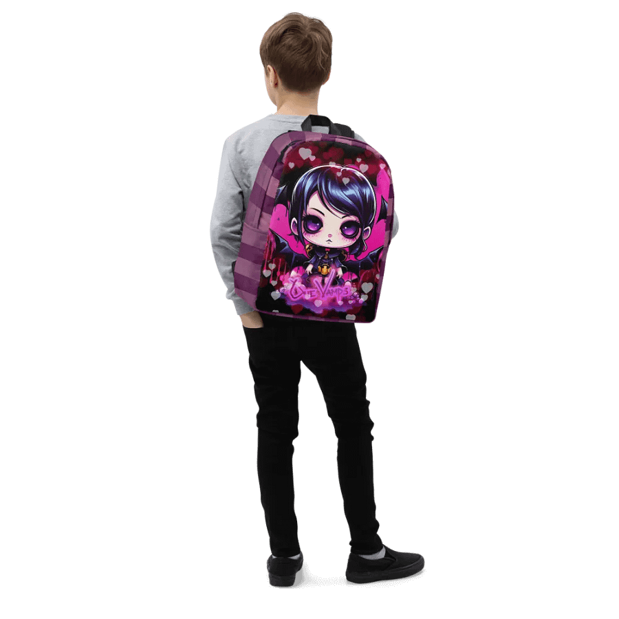 OneVamps Minimalist Backpack Vamps Pink Heart product image (7)