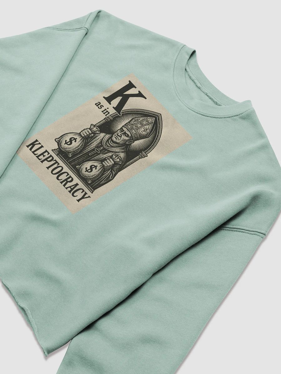 K as in kleptocracy fleece crop t-shirt product image (29)