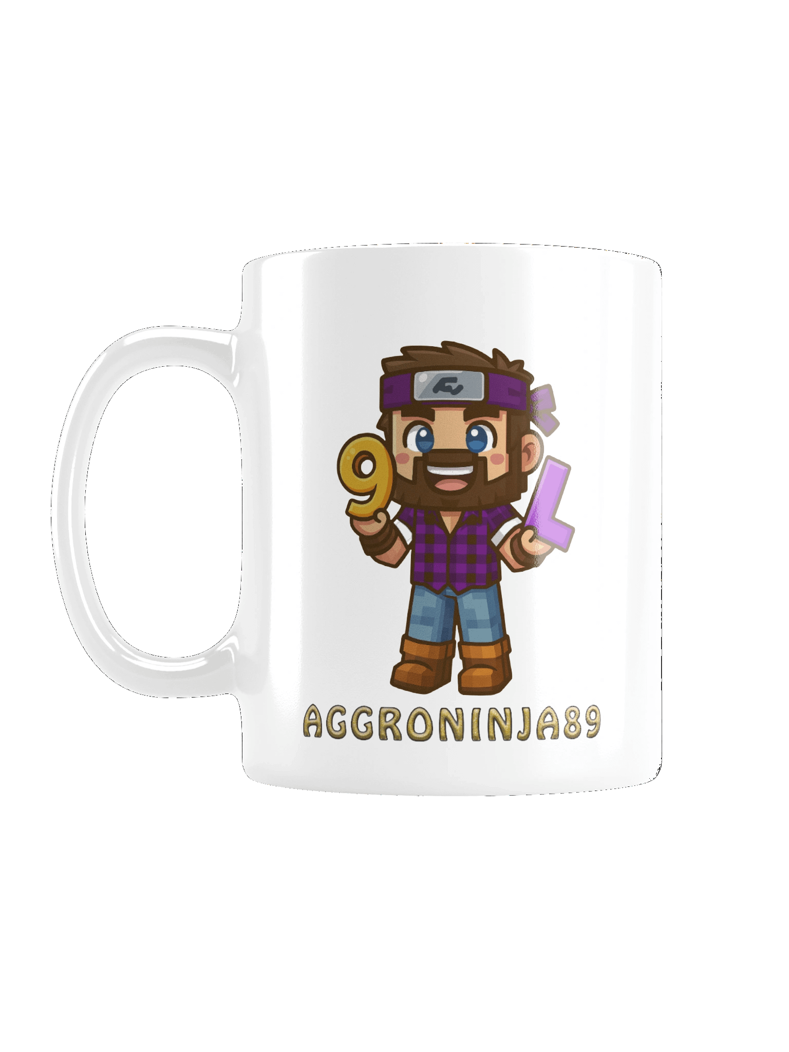 9LS4 AggroNinja89 White Glossy Mug product image (2)