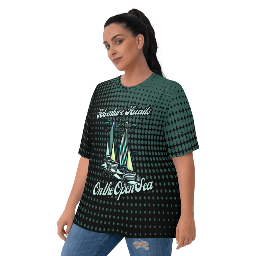 Adventure Awaits on the Open Sea All Over Print T-shirt product image (10)
