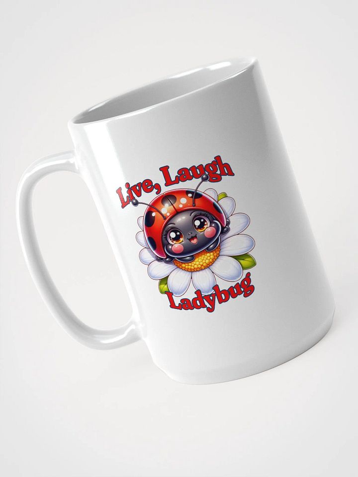 Live, Laugh Ladybug - White Glossy Mug 15 oz product image (1)